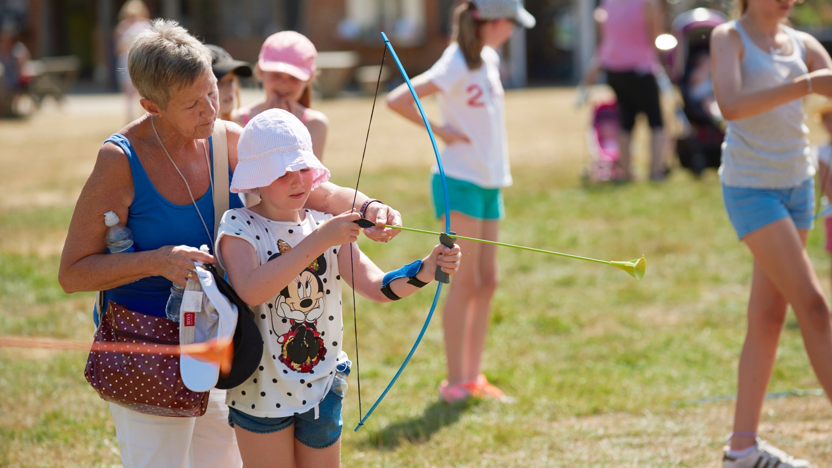 Archery activity for families at Hatfield Forest, Essex