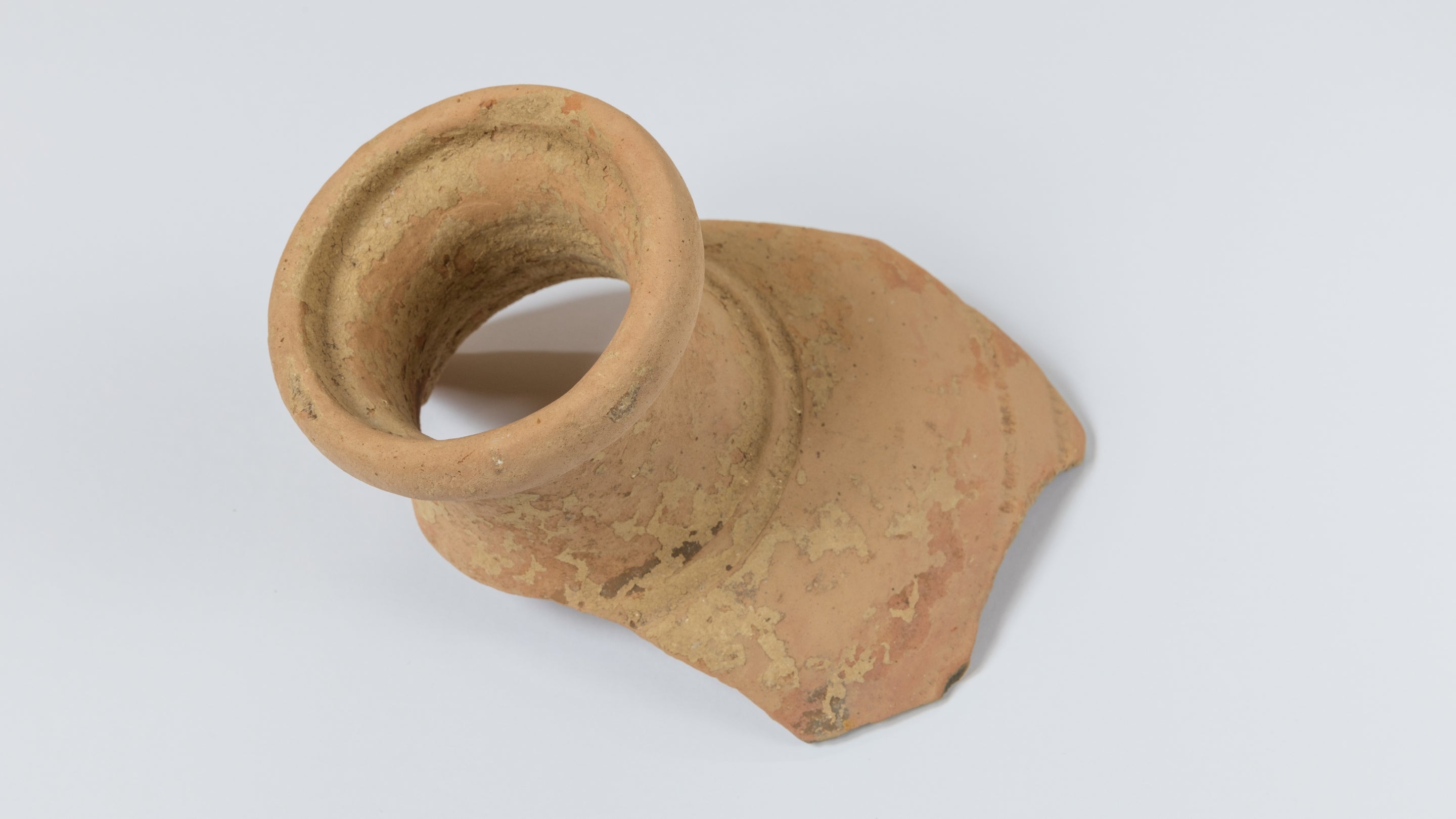 A piece of amphorae or long pot at Chedworth Roman Villa, Gloucestershire