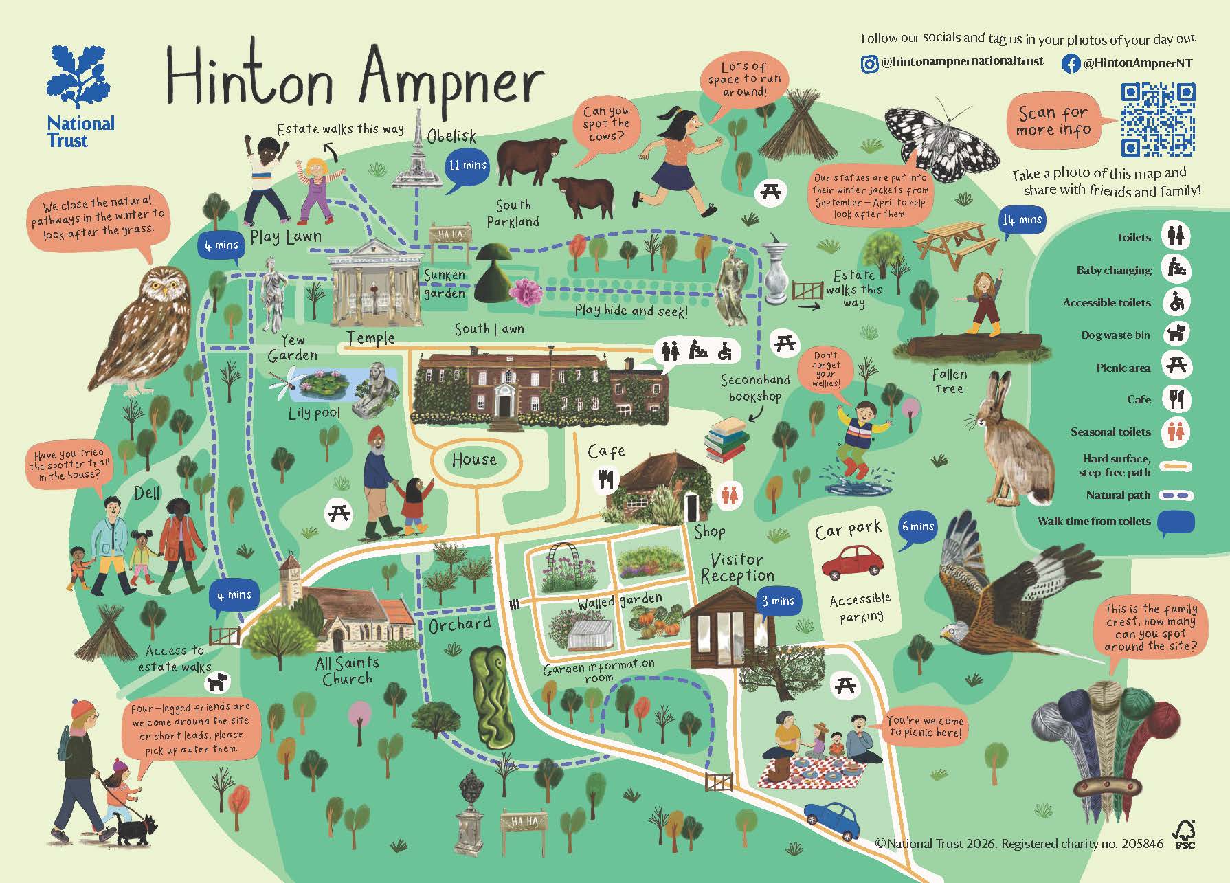 An image of the Hinton Ampner family map