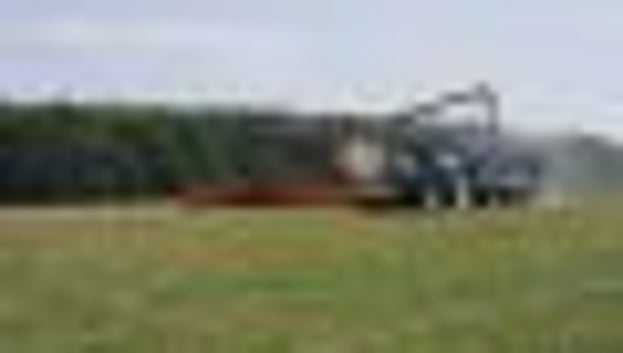 Harvesting barley on the Hinton estate