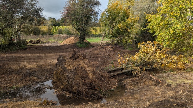 Image showing stream works in Cheriton