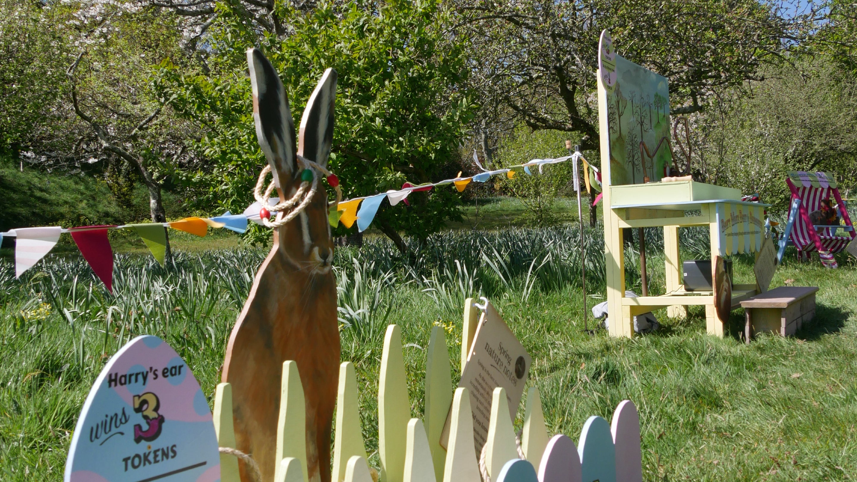 Harry's Hoopla activity at Mottistone Gardens Easter Adventures  - Isle of Wight