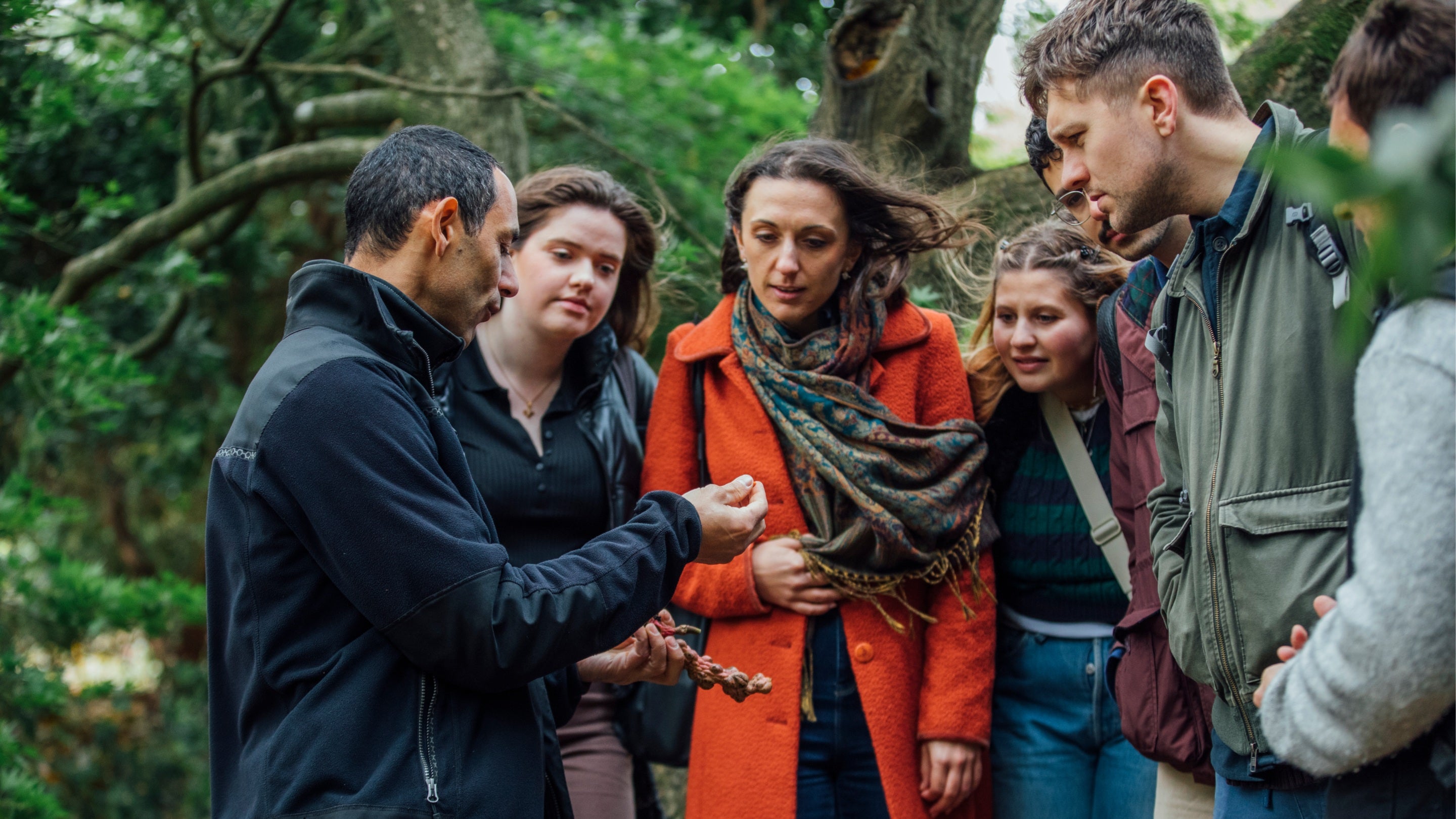 A guided tour during the Fungi Festival at Emmetts Garden in Kent