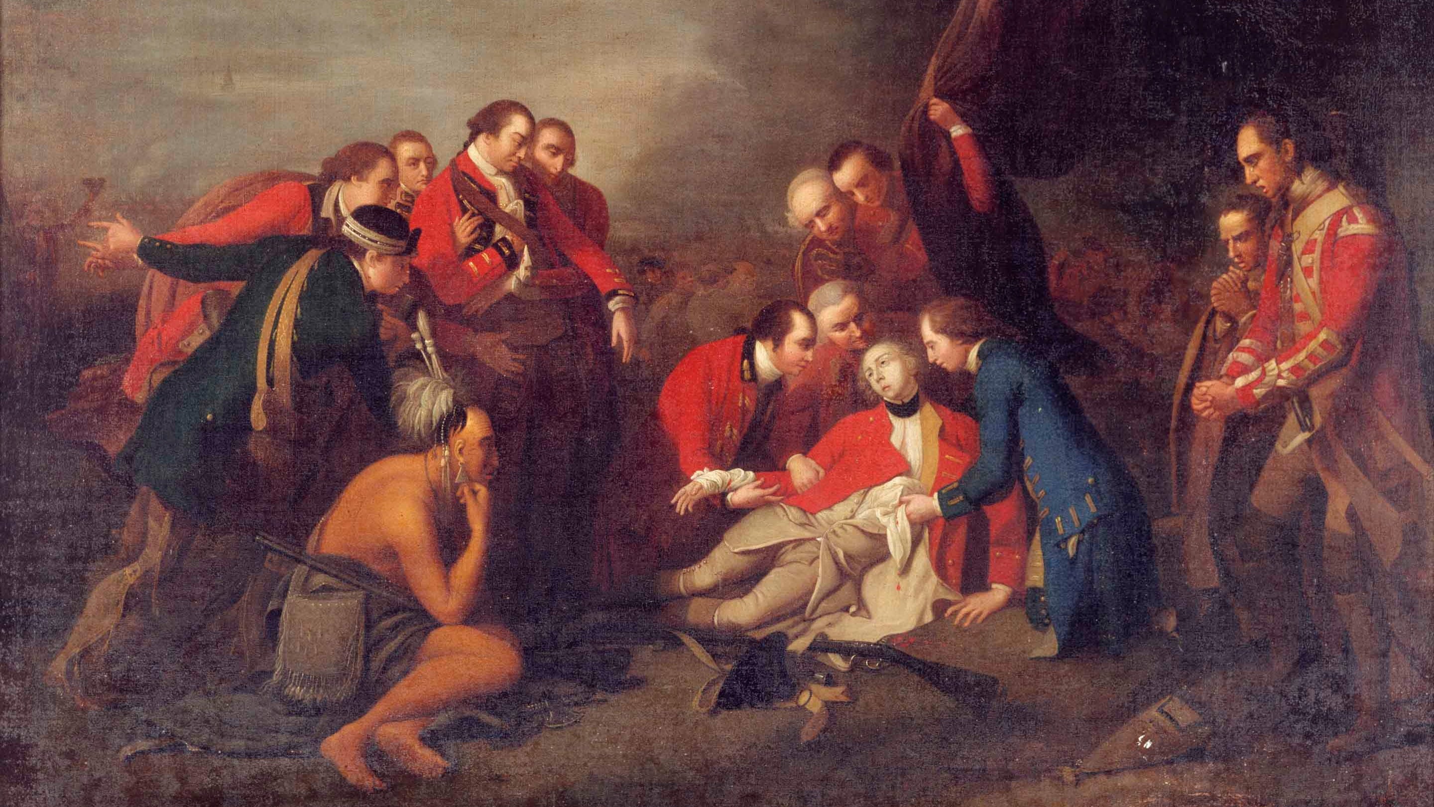 Death of Wolfe by George Roth Jr, 1784. At Quebec House, Westerham, Kent