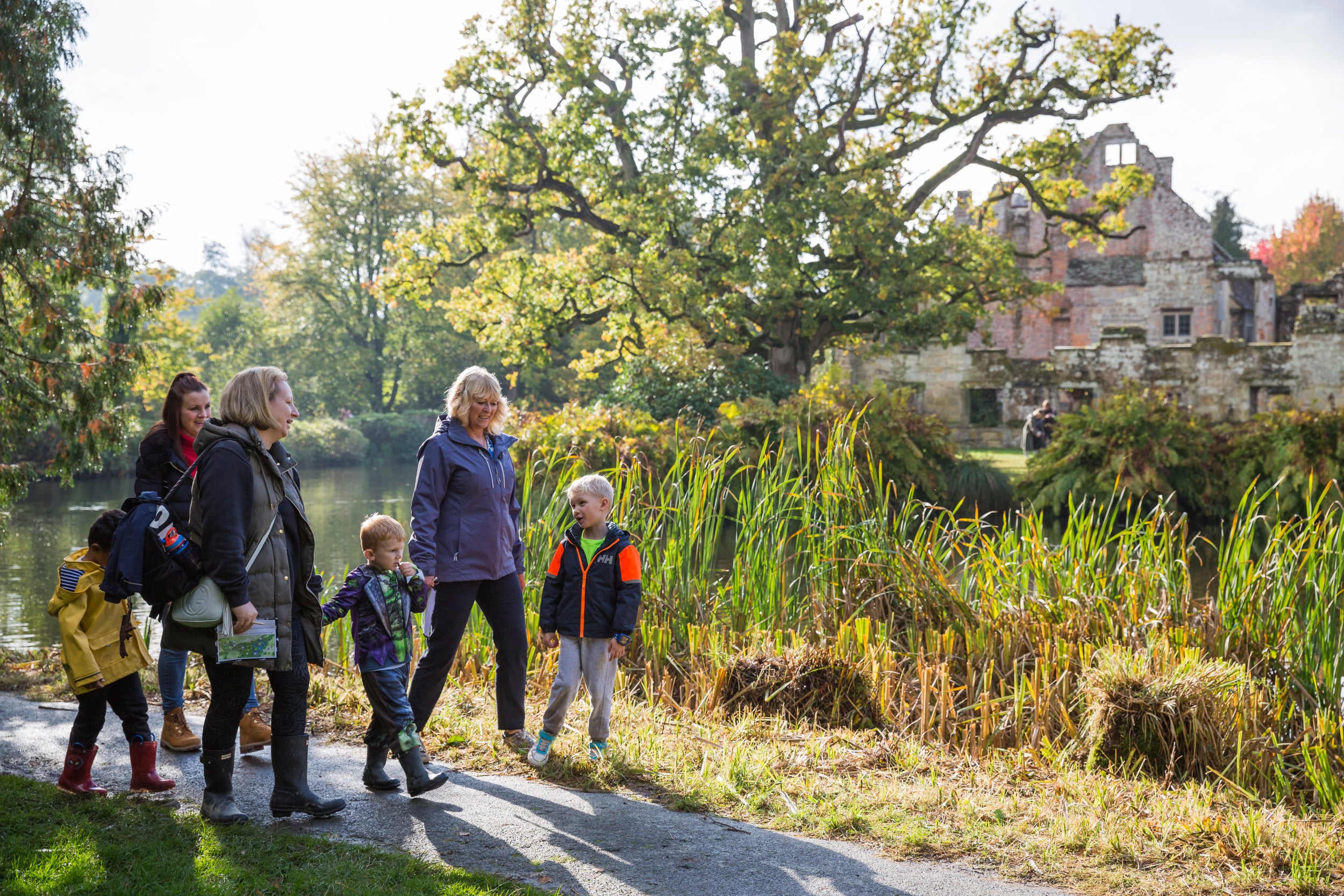 activities, activity, autumn, autumnal, child, family, fun day out, gardens, GB, Great Britain, Halloween, jdscotneyautumn2023, Kent, London and South East, London and South East region, LSE, LSE region, October, outdoors, outside, people, Scotney Castle, Silly Skeletons, trail, treasure hunt, U7s, UK, United Kingdom, visit, visiting, visitor, younger