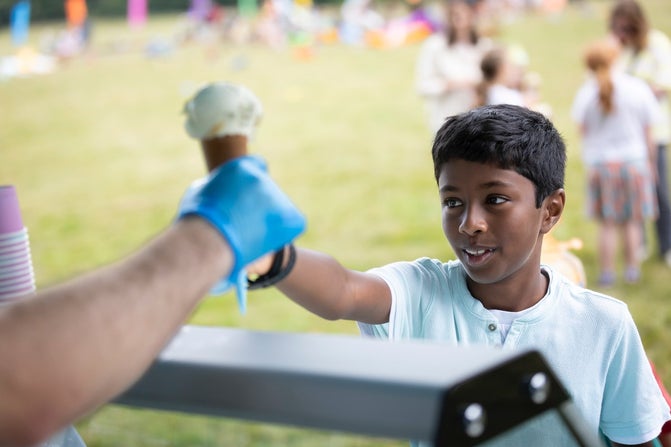 Child, ice cream, summer of play, kent, family day out