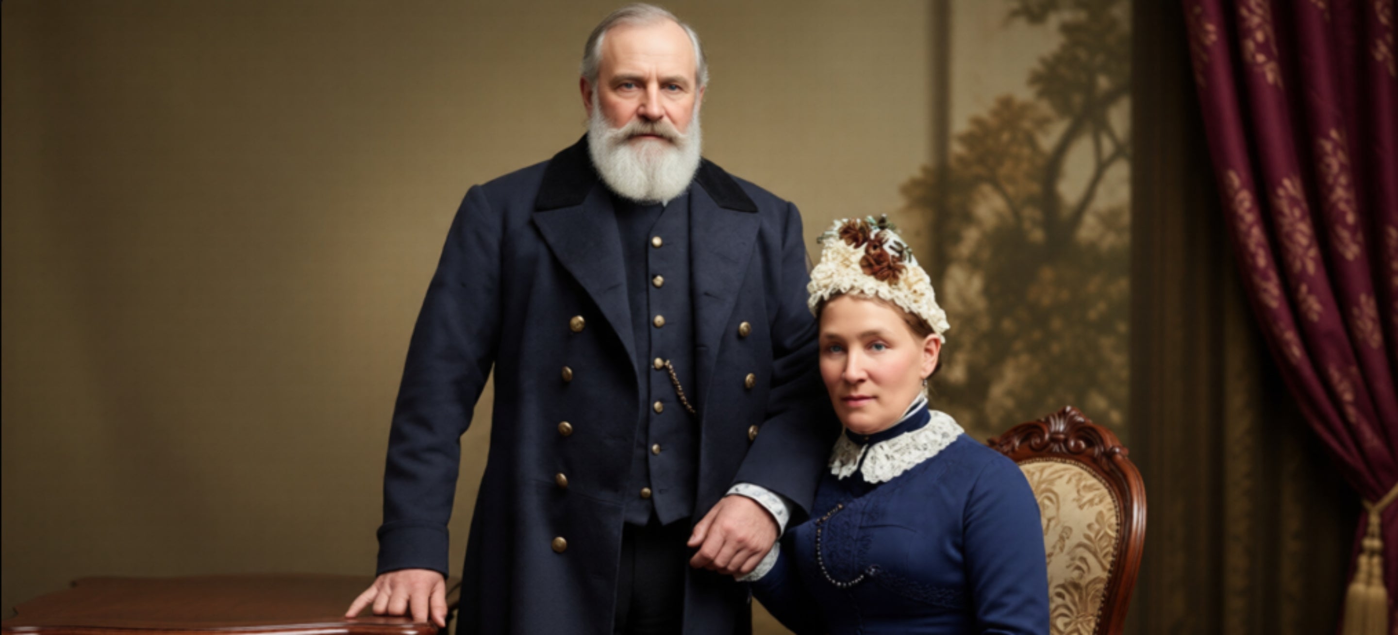 An image of George and Catherine Knott