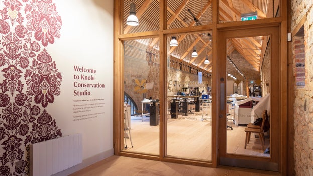 Interior of the Royal Oak Foundation Conservation Studio, Kent
