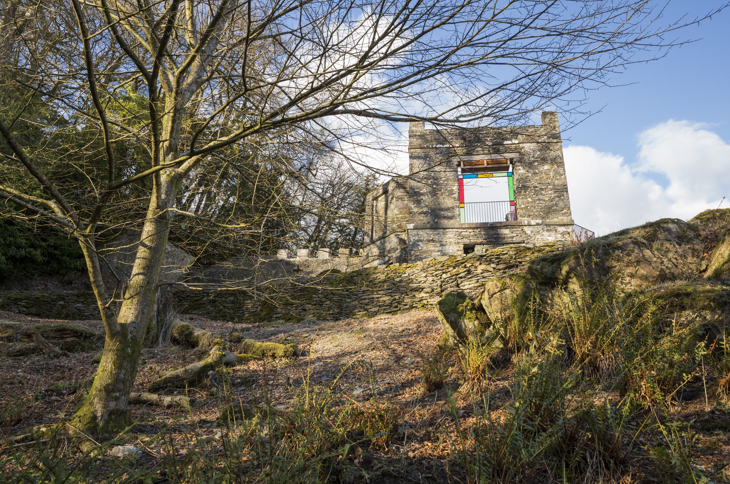 View of Claife Viewing Station at Windermere West Shore, Cumbria
