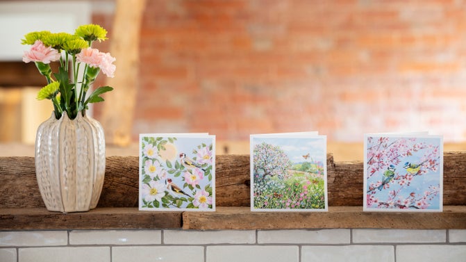 Cards from the spring/summer retail collection 2025