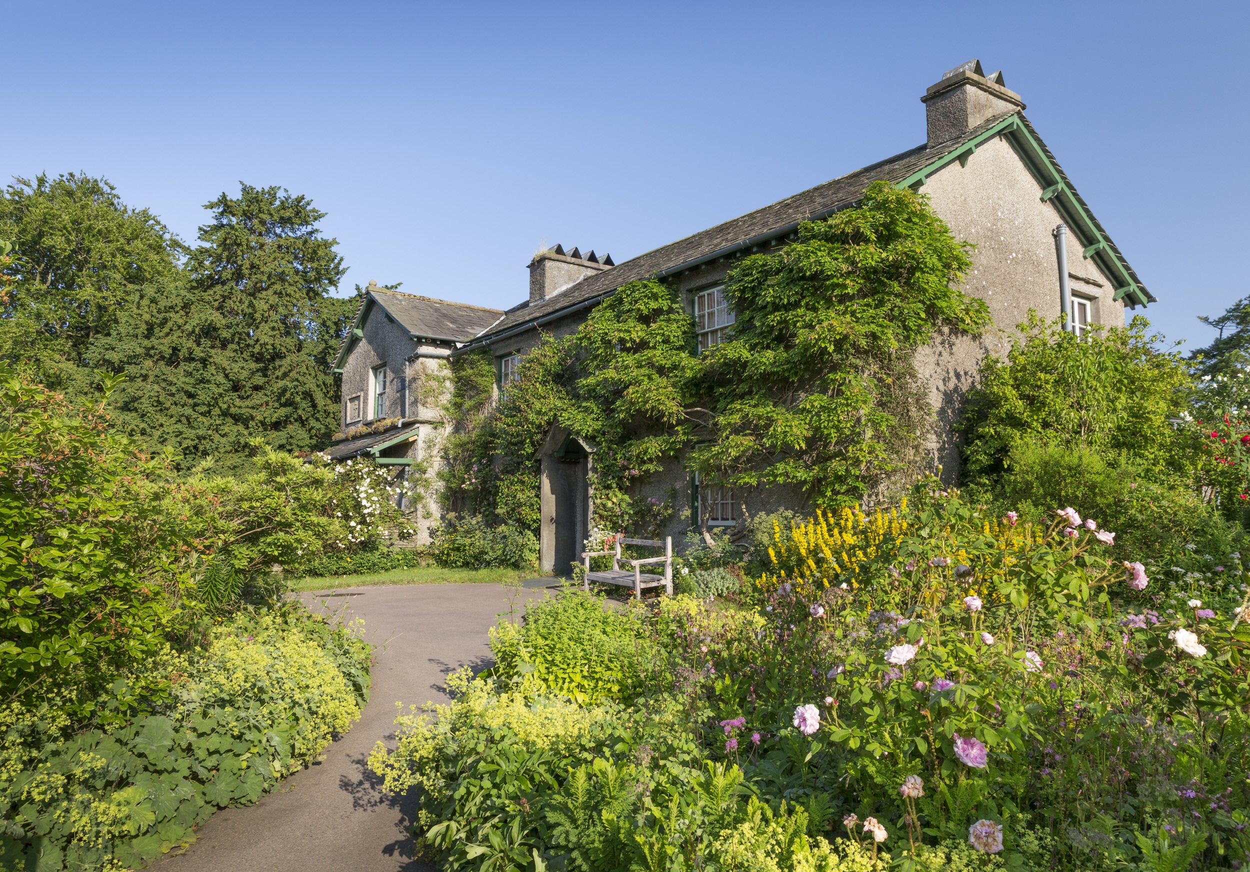 A view of Hill Top in Cumbria, the home of Beatrix Potter