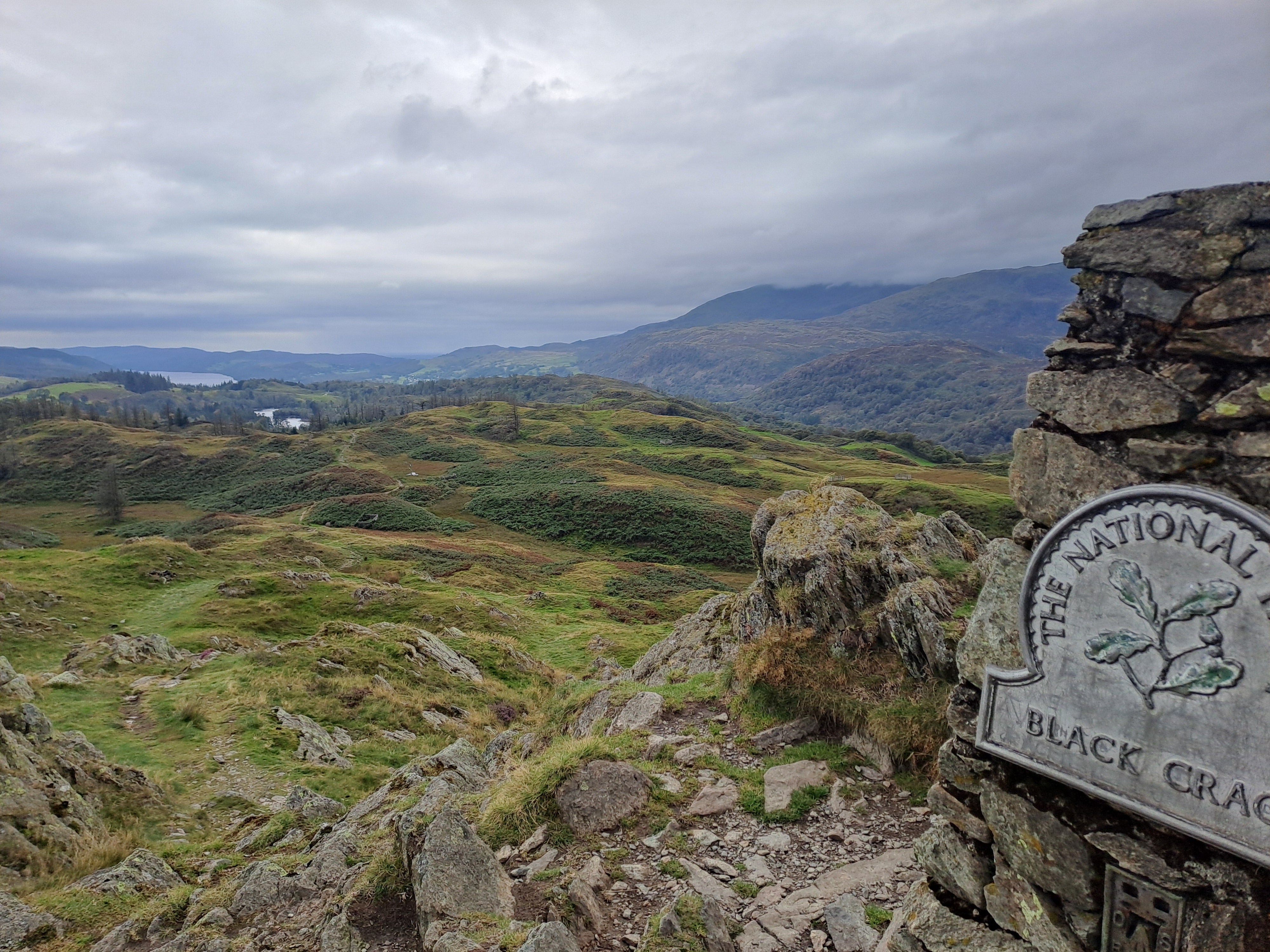 View from the top of the Black Crag walk
