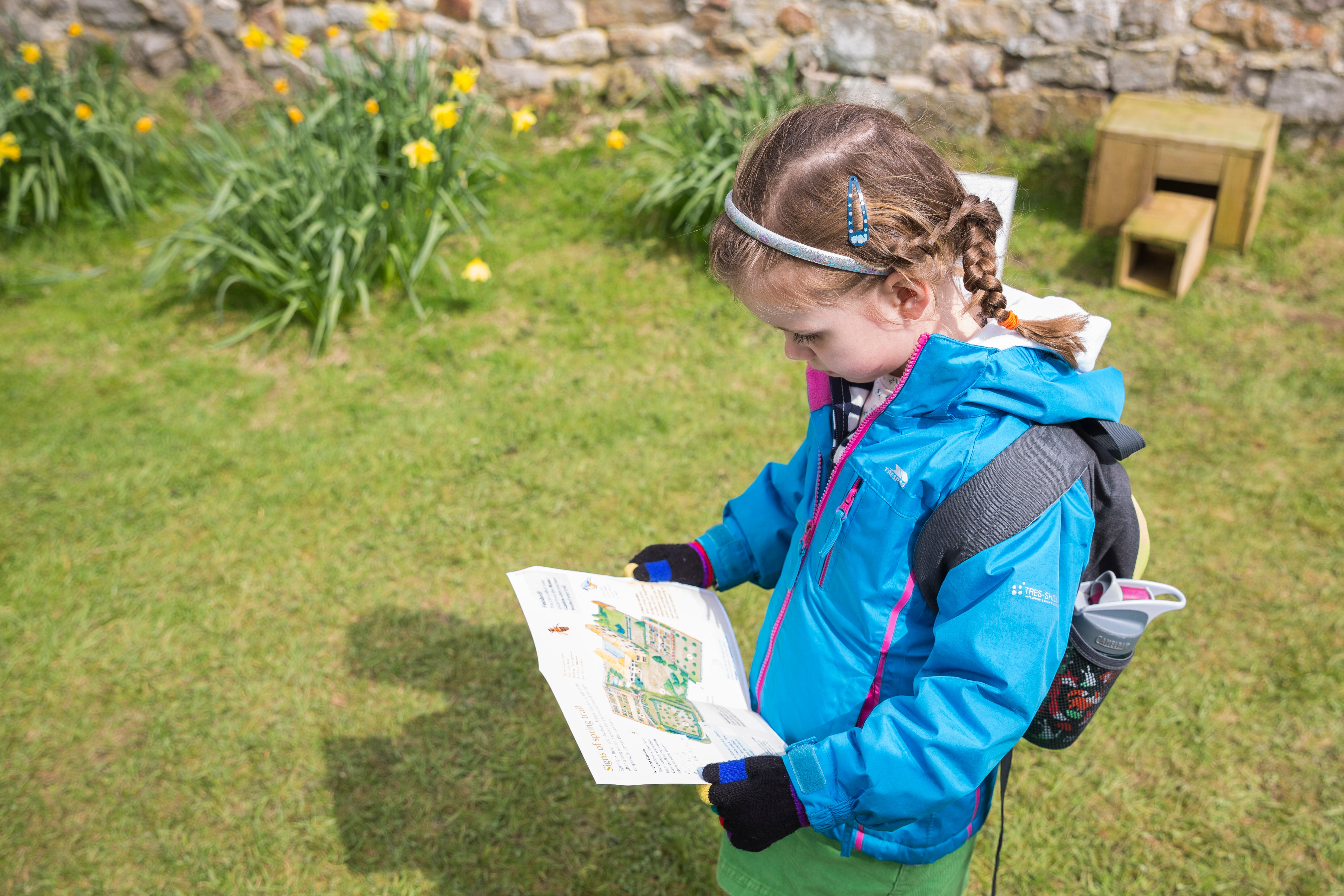 Young visitor on an Easter egg trail