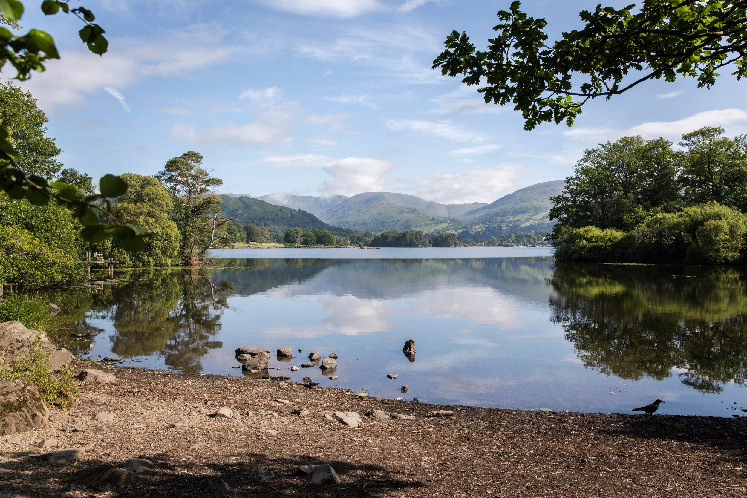 View over Lake Windermere from Wray, Cumbria