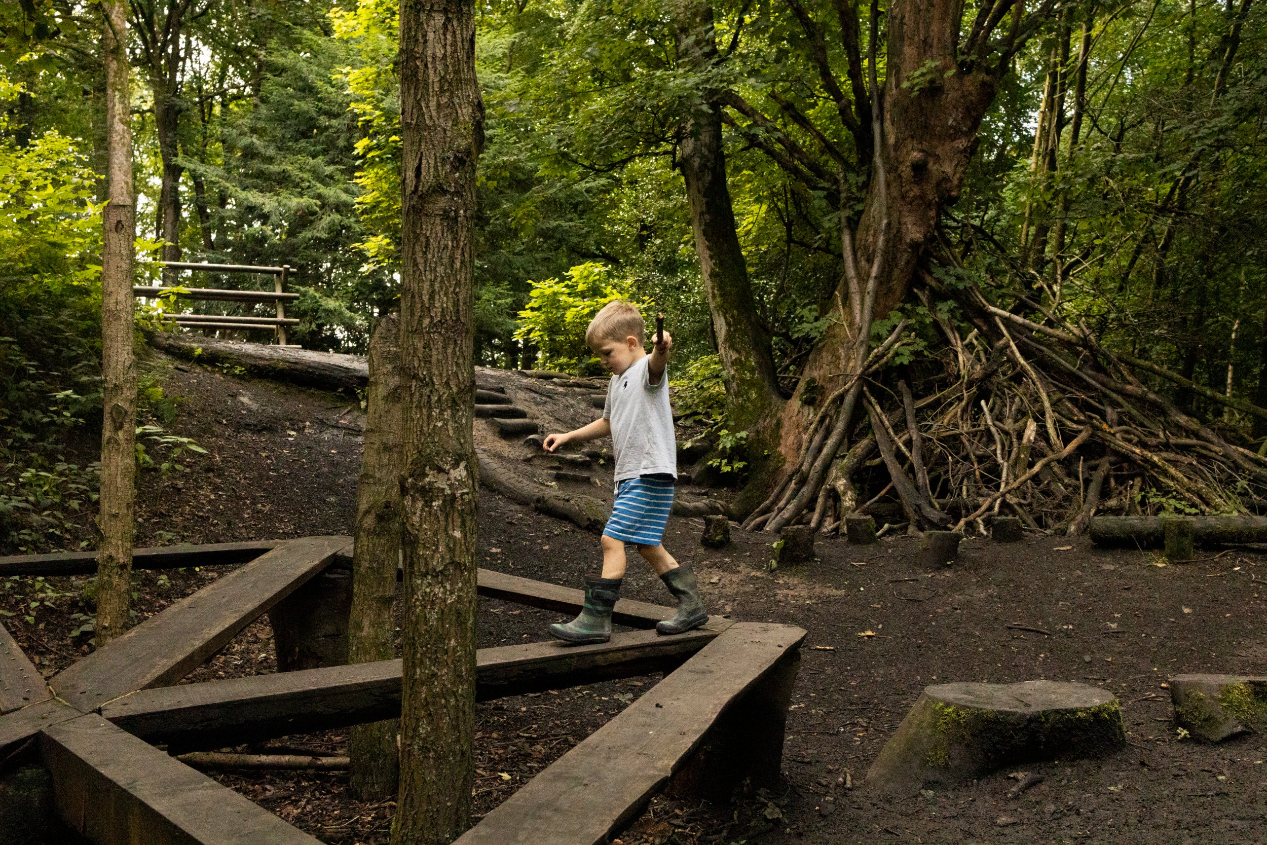 Natural play area Gawthorpe Hall