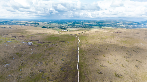 Stone footpath, Holcombe Moor