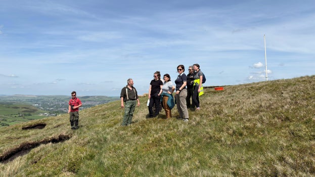 United Utilities staff visit project site