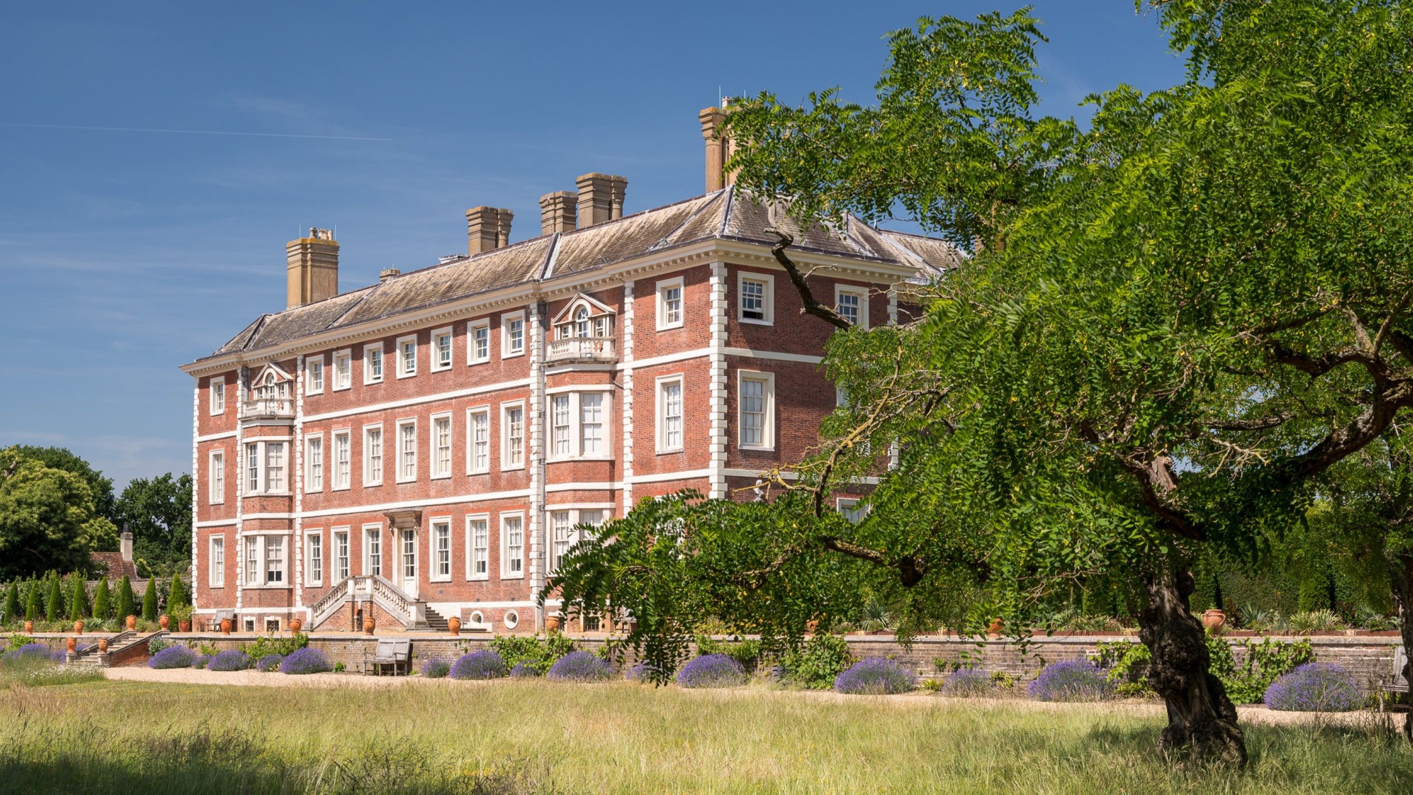 The south front at Ham House and Garden