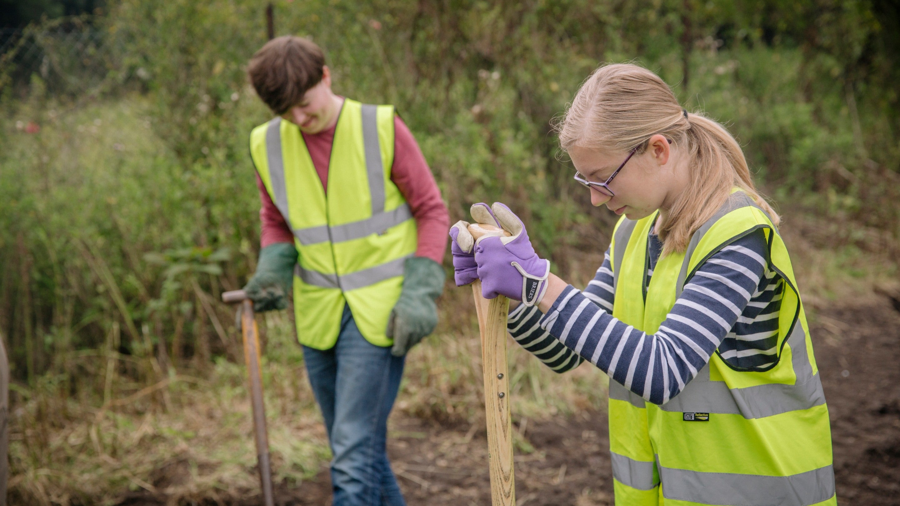 Urban Rangers are helping to create new habitat spaces at Morden Hall Park, London