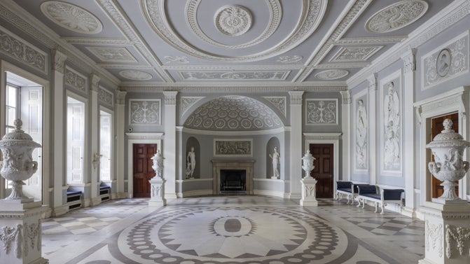 The Entrance Hall at Osterley Park and House, London