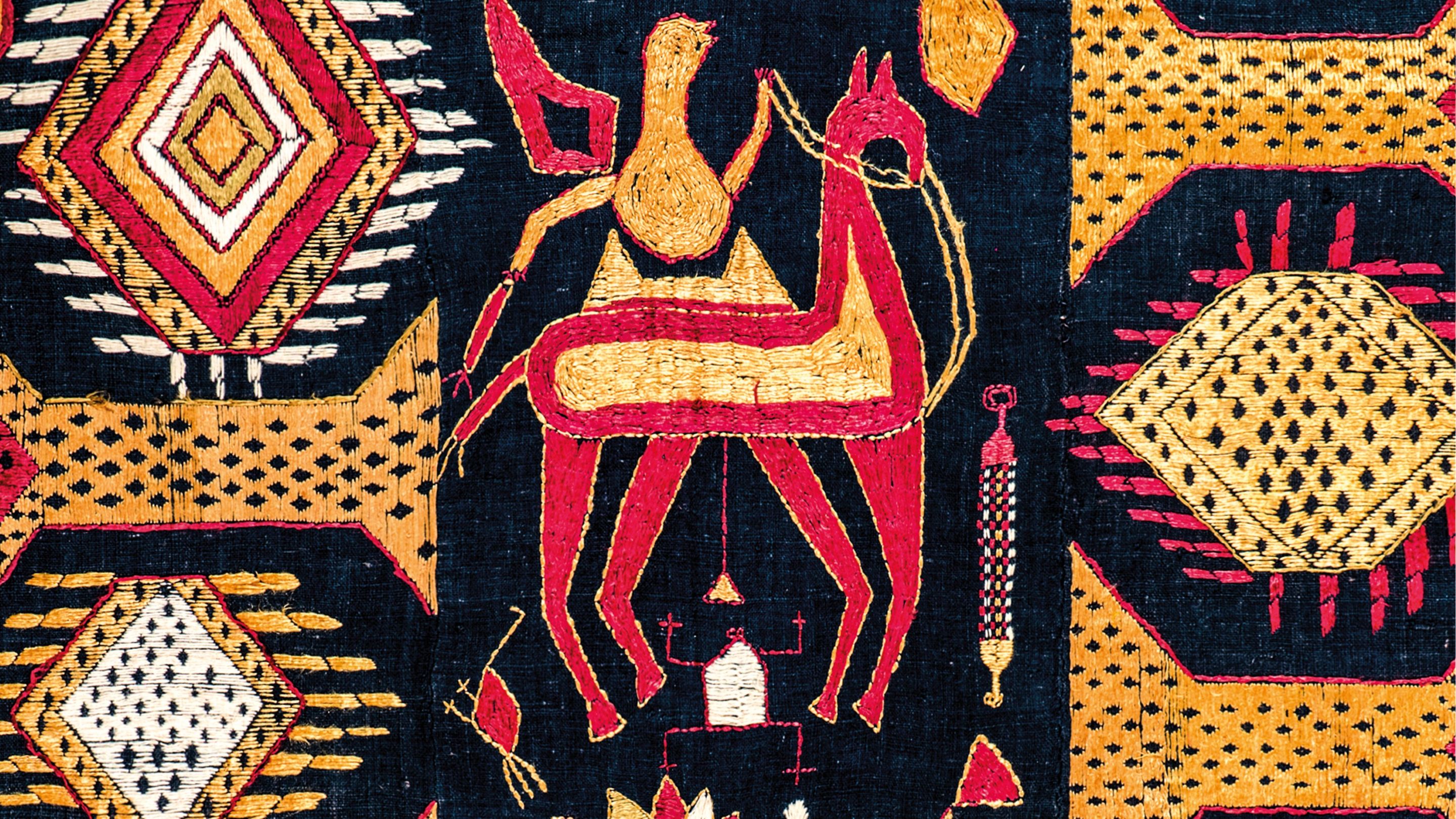 Detail from Indian textile in Karun Thakar Collection