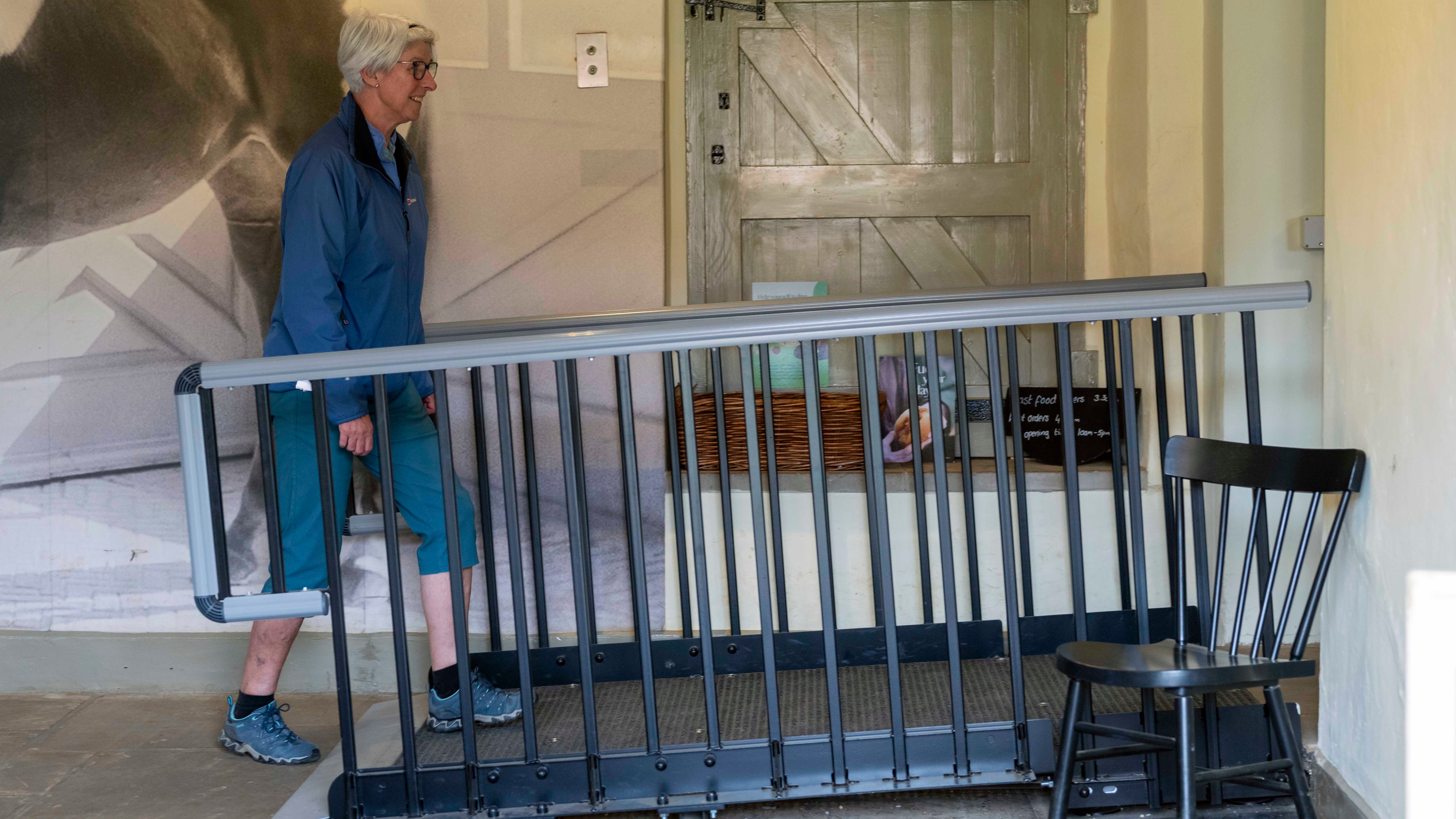 Ramp access into the Stables Café