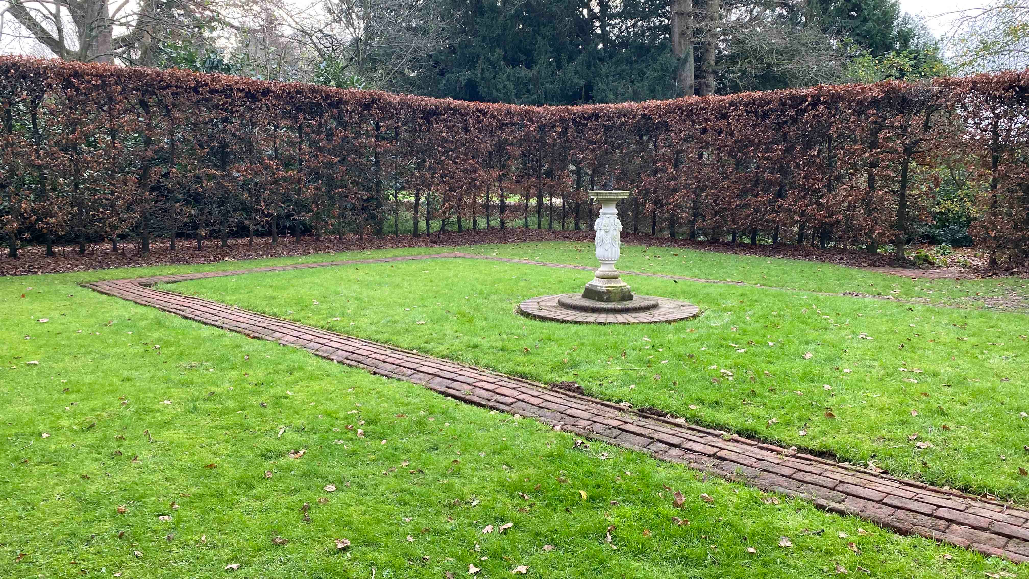 The Secret Garden in winter at Blickling Estate, Norfolk