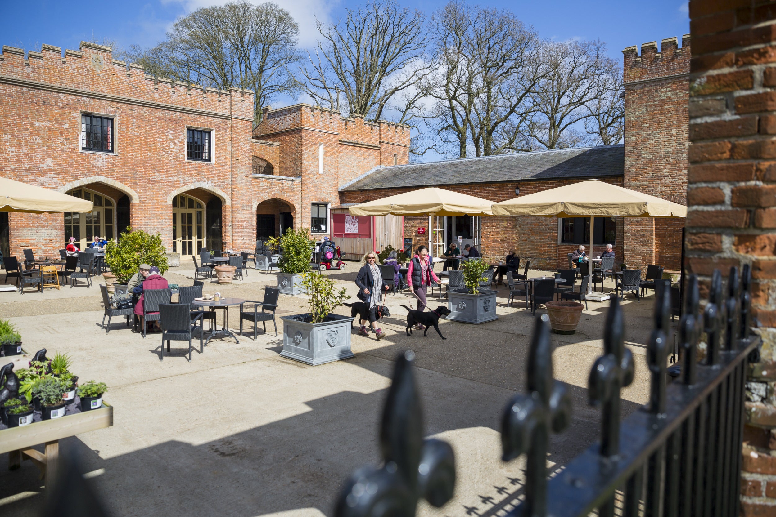 A view across the courtyard at Felbrigg Hall