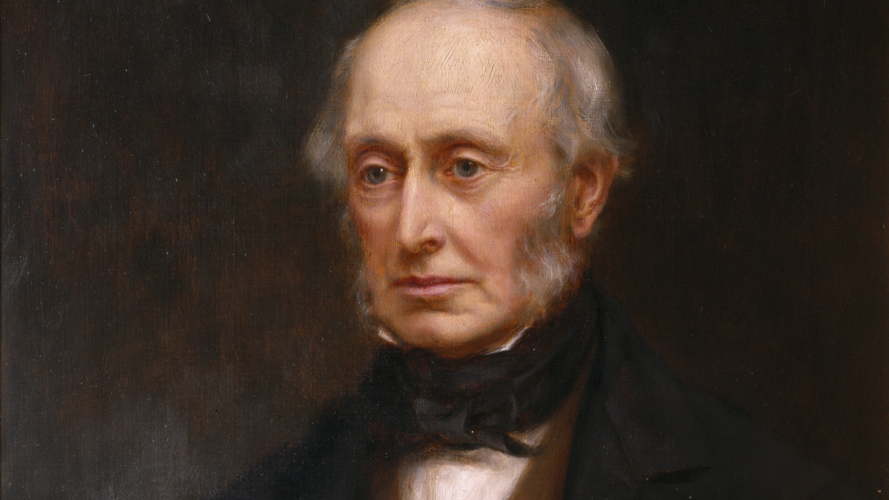 Painting of William Armstrong, 1st Lord Armstrong of Cragside, by Mary Lemon Waller (1871–1916) signed and dated 1898 at Cragside, Northumberland