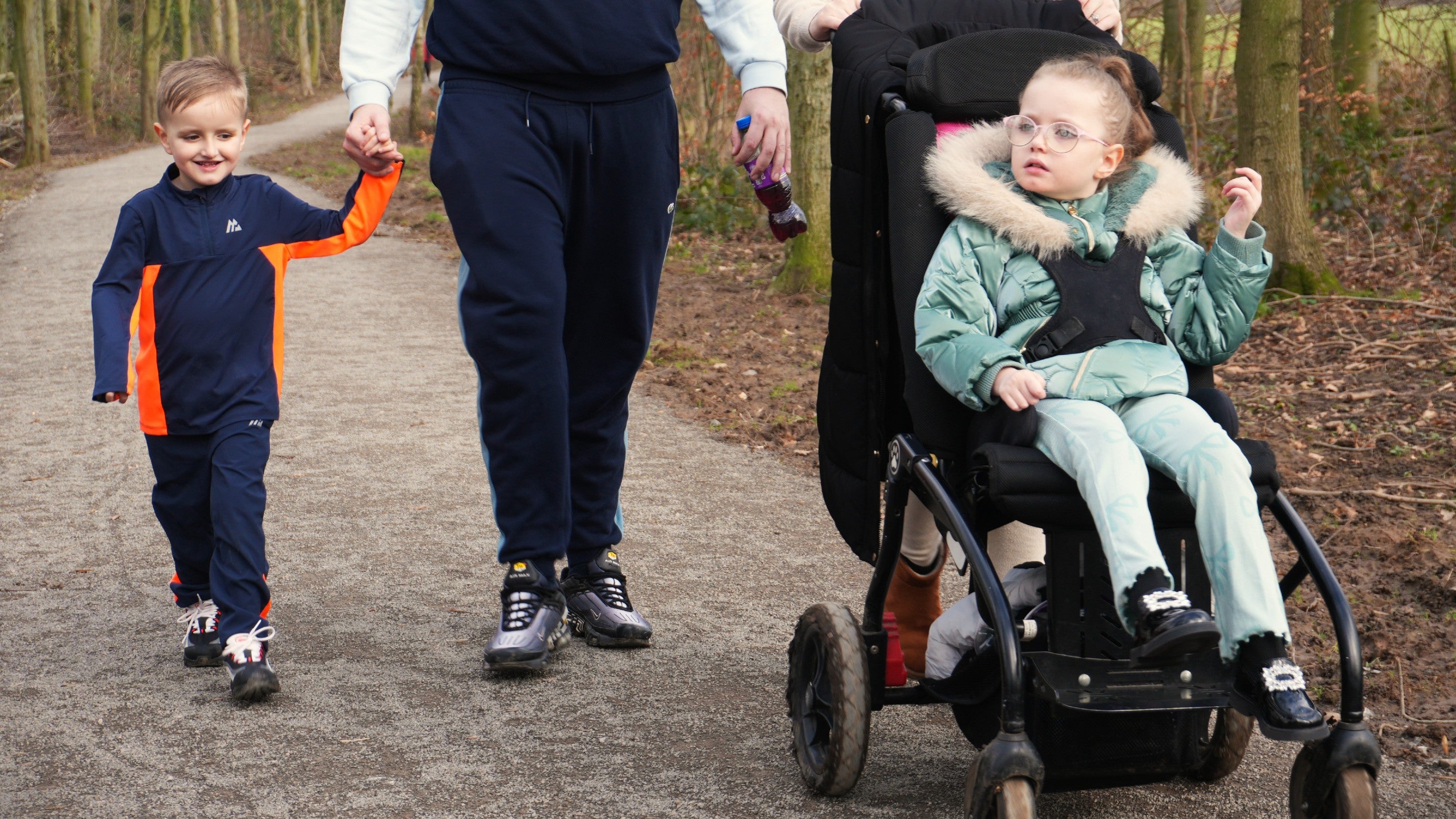Family enjoying trail during February half-term