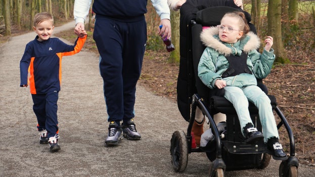 Family enjoying trail during February half-term