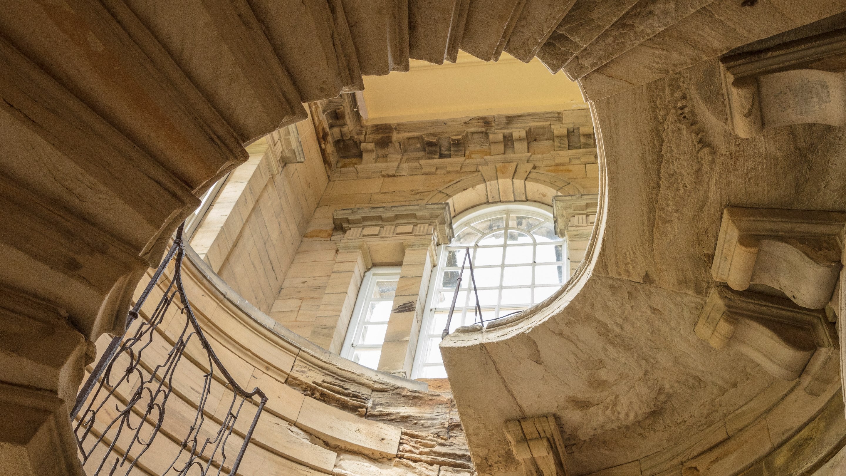 The Spiral staircase at Seaton Delaval Hall, Northumberland