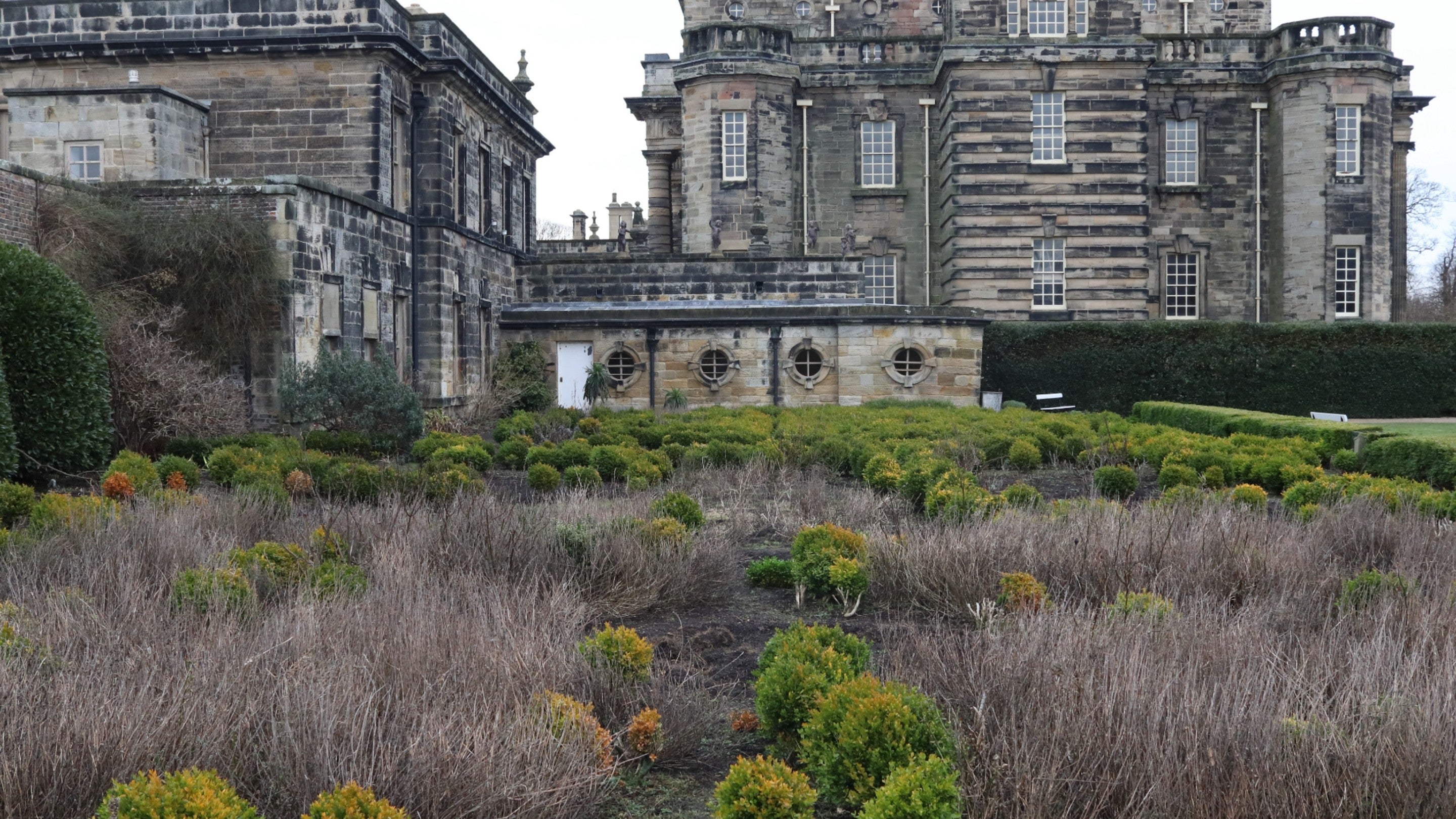 The Rose Garden at Seaton Delaval Hall in Northumberland before its revival project