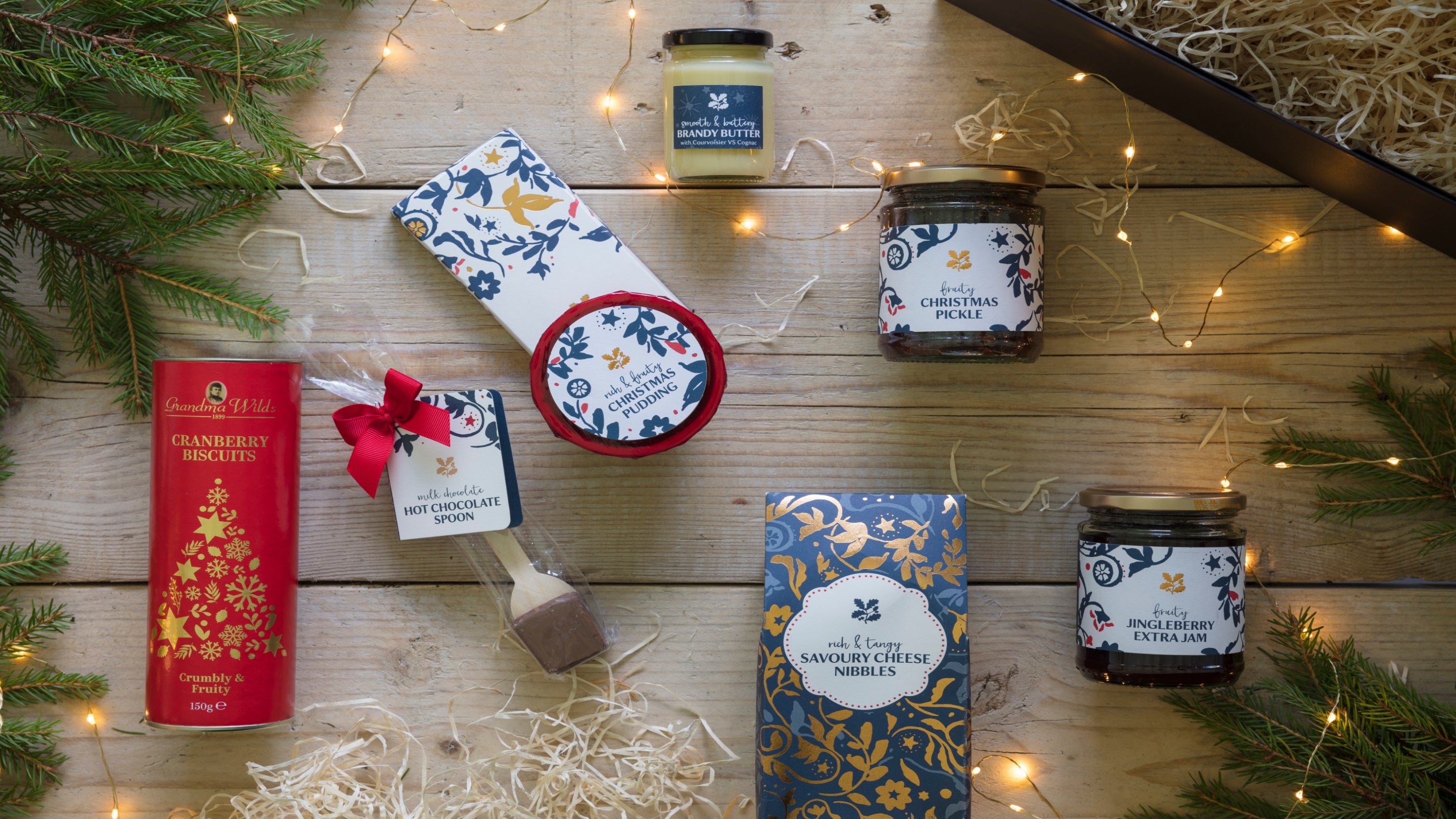 Christmas food products available in the Wallington shop