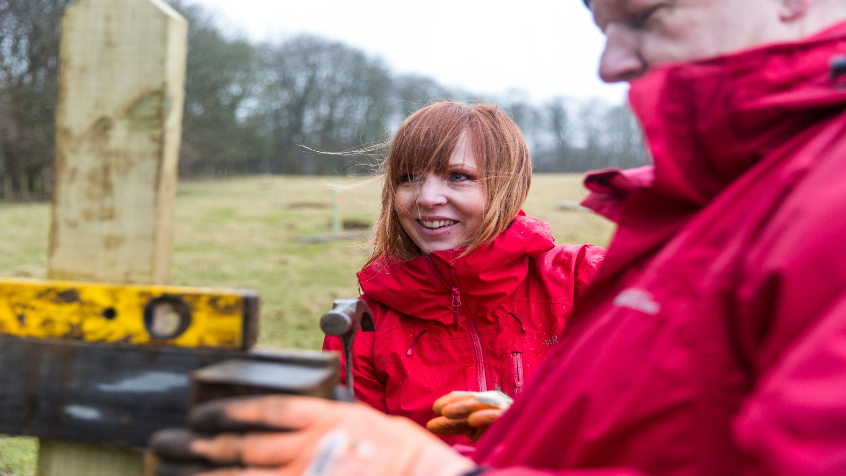Volunteer tree planting at Wallington