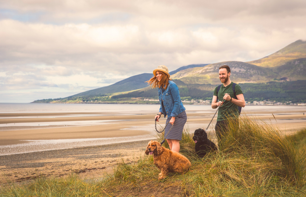 Walking in Murlough National Nature Reserve, County Down