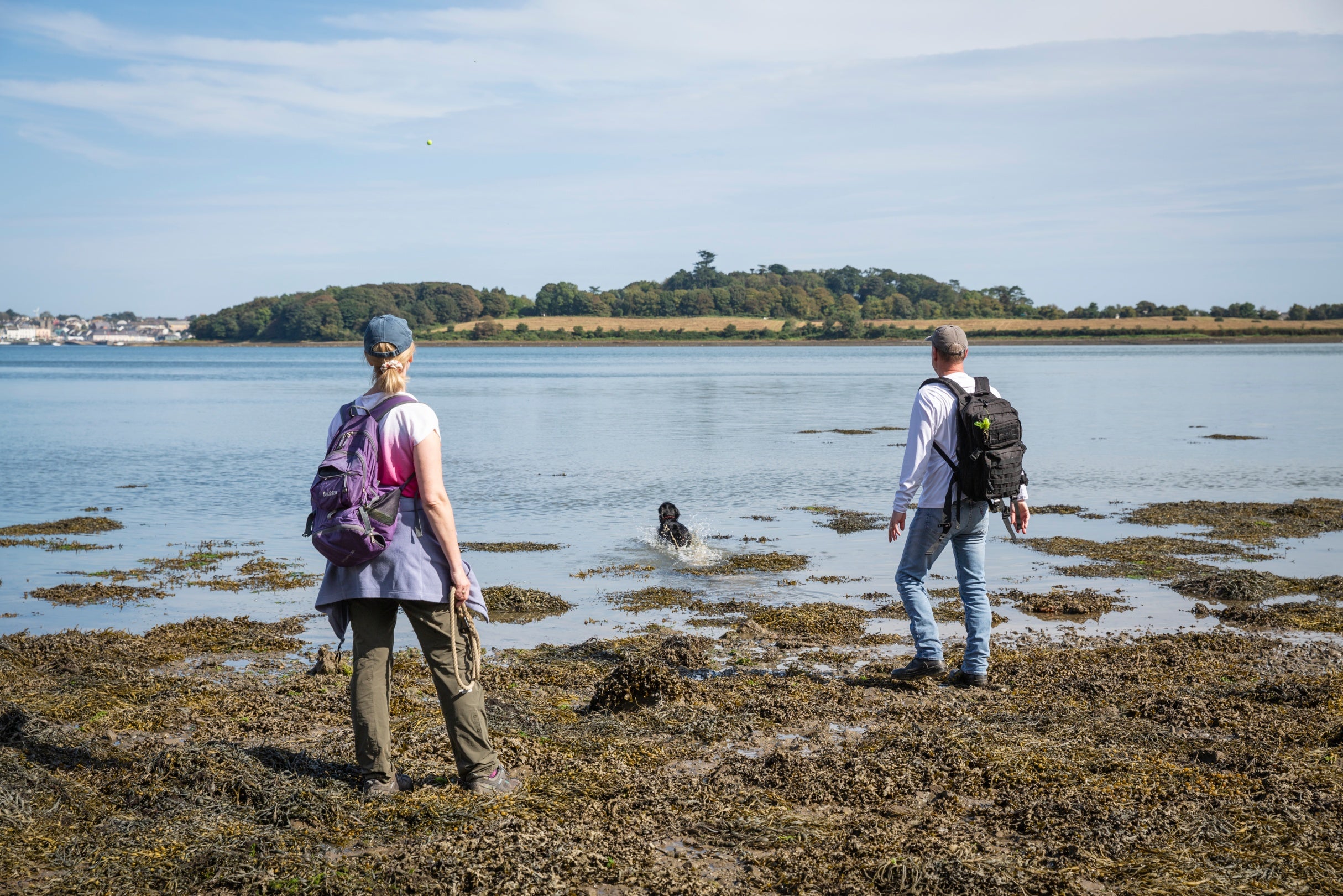 Couple exploring Castle Ward in Summer