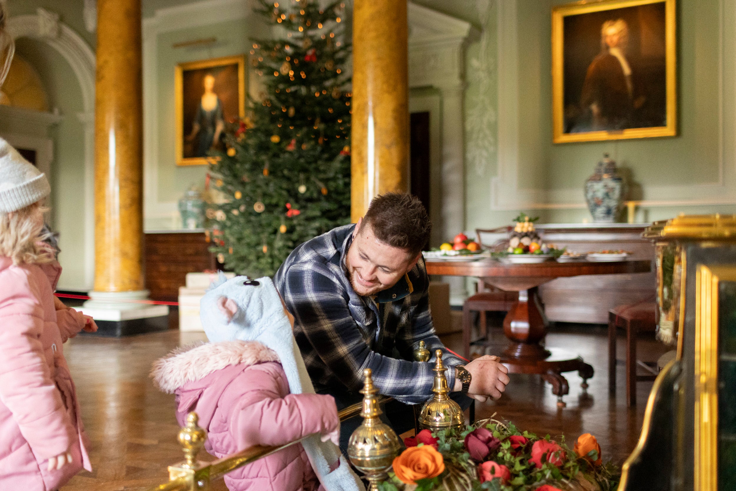 Father and Daughter at Castle Ward's Georgian Christmastide