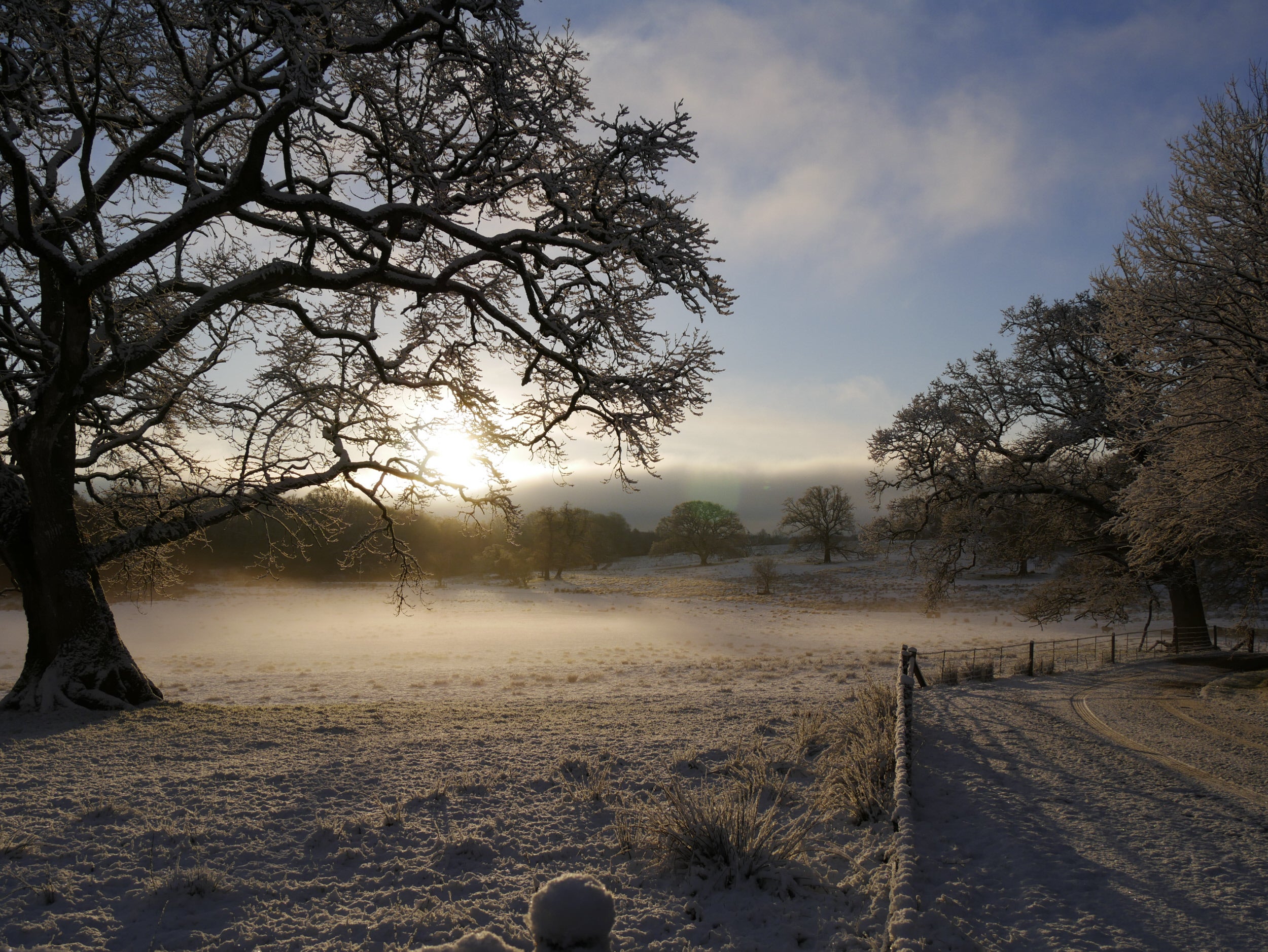 Winter sunrise at Crom Estate