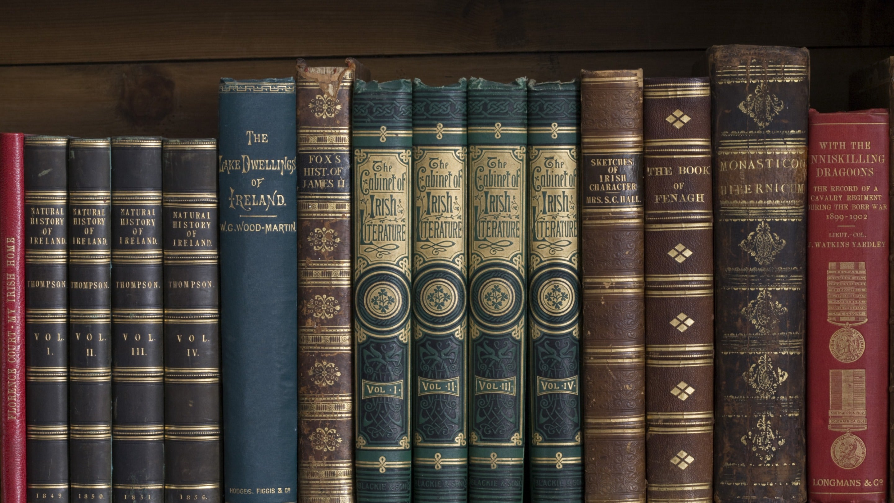 Books in the collection at Florence Court, County Fermanagh
