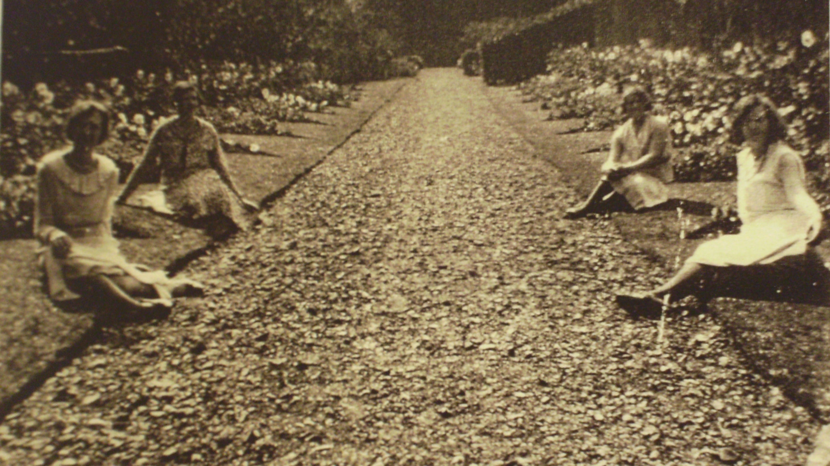 Photograph of the kitchen garden taken during 1930 at Florence Court, County Fermanagh