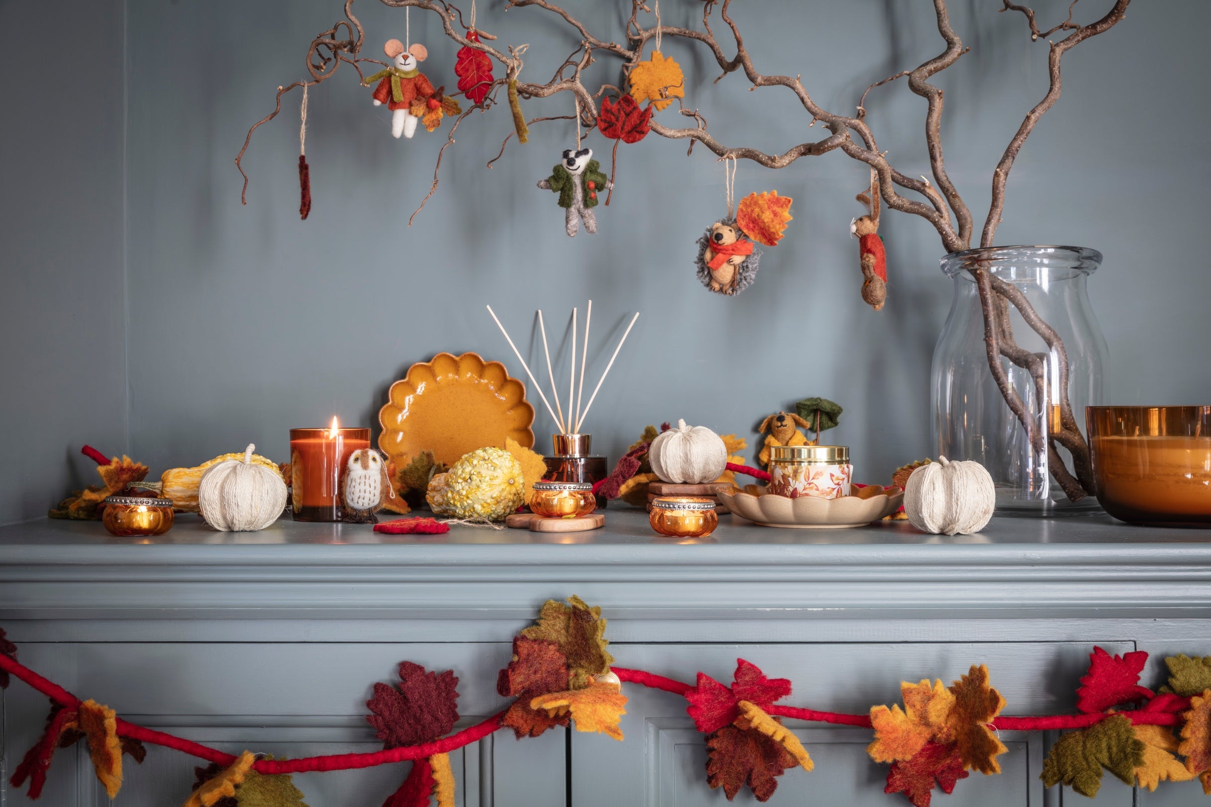 Image of autumn themed items available in the shop