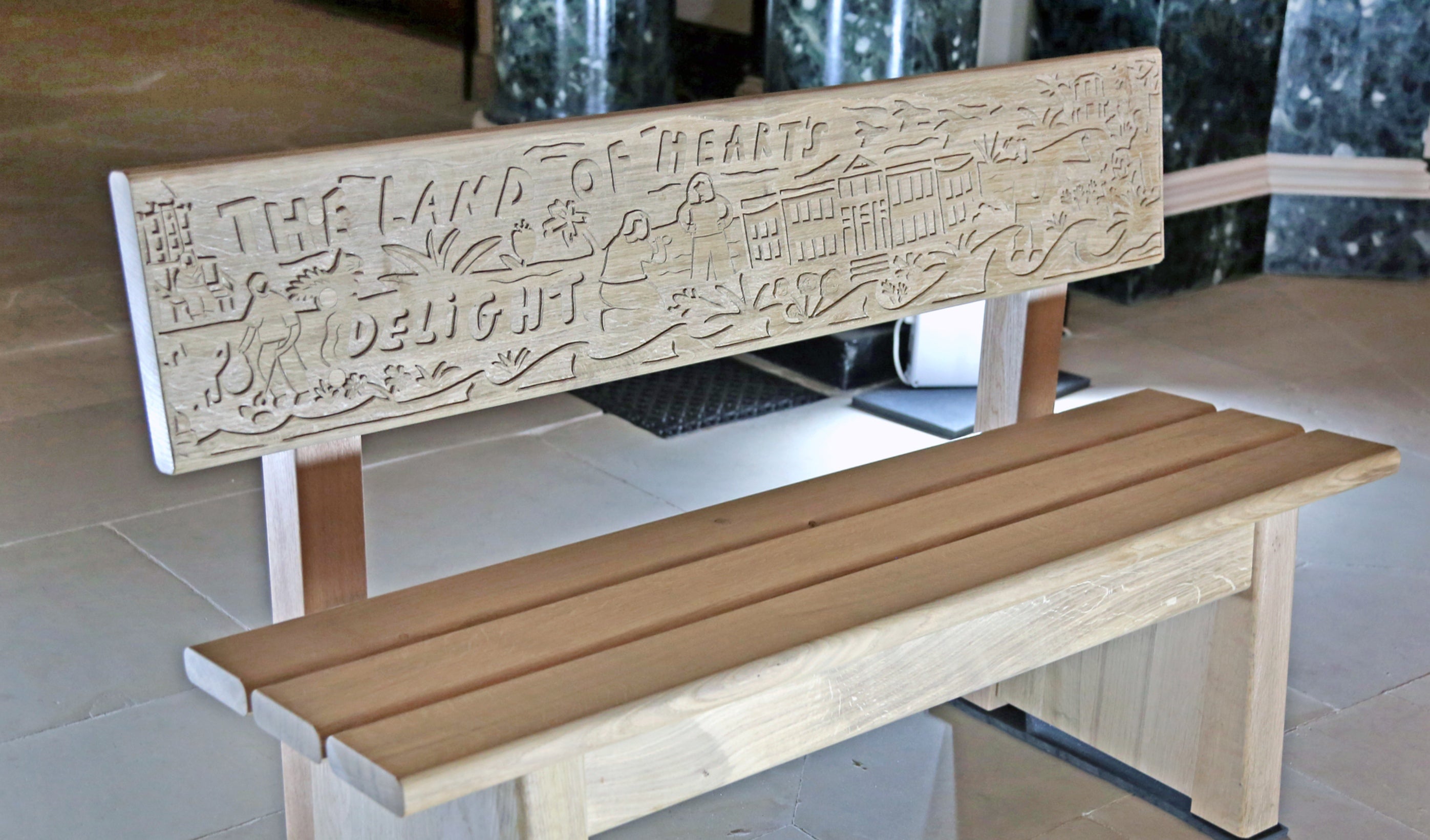 Story Bench at Mount Stewart