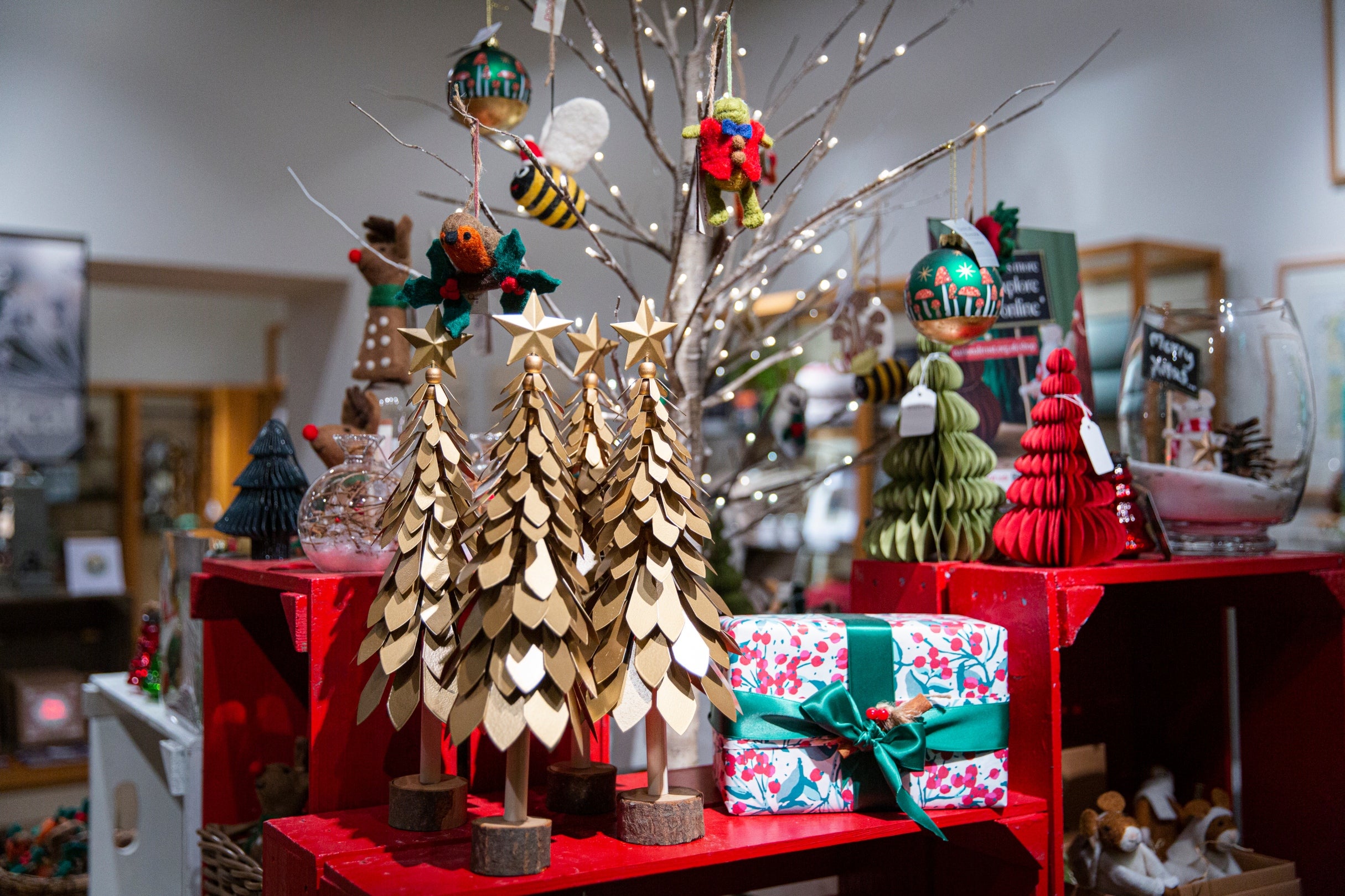 Shop dressed for Christmas at Mount Stewart