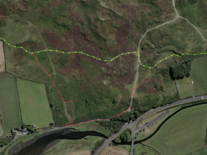 Current Trail diversion for step 10 - South End Nature Trail
