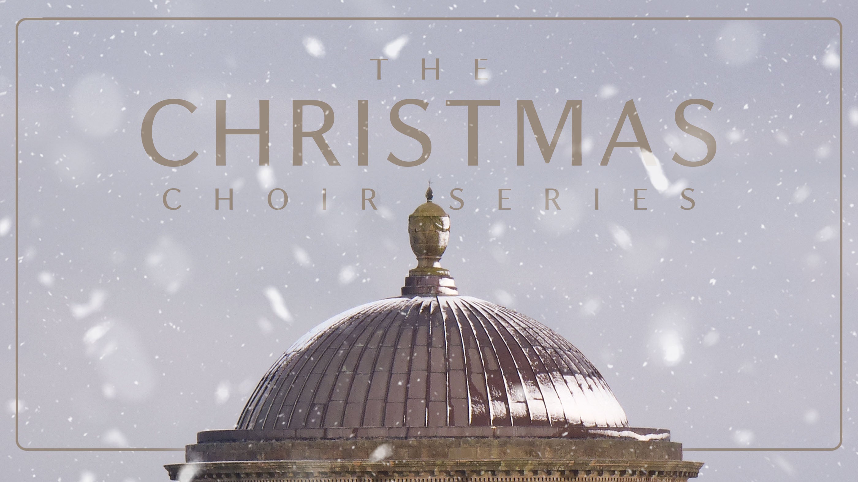 A poster for the Christmas Choir Series at Mussenden Temple.
