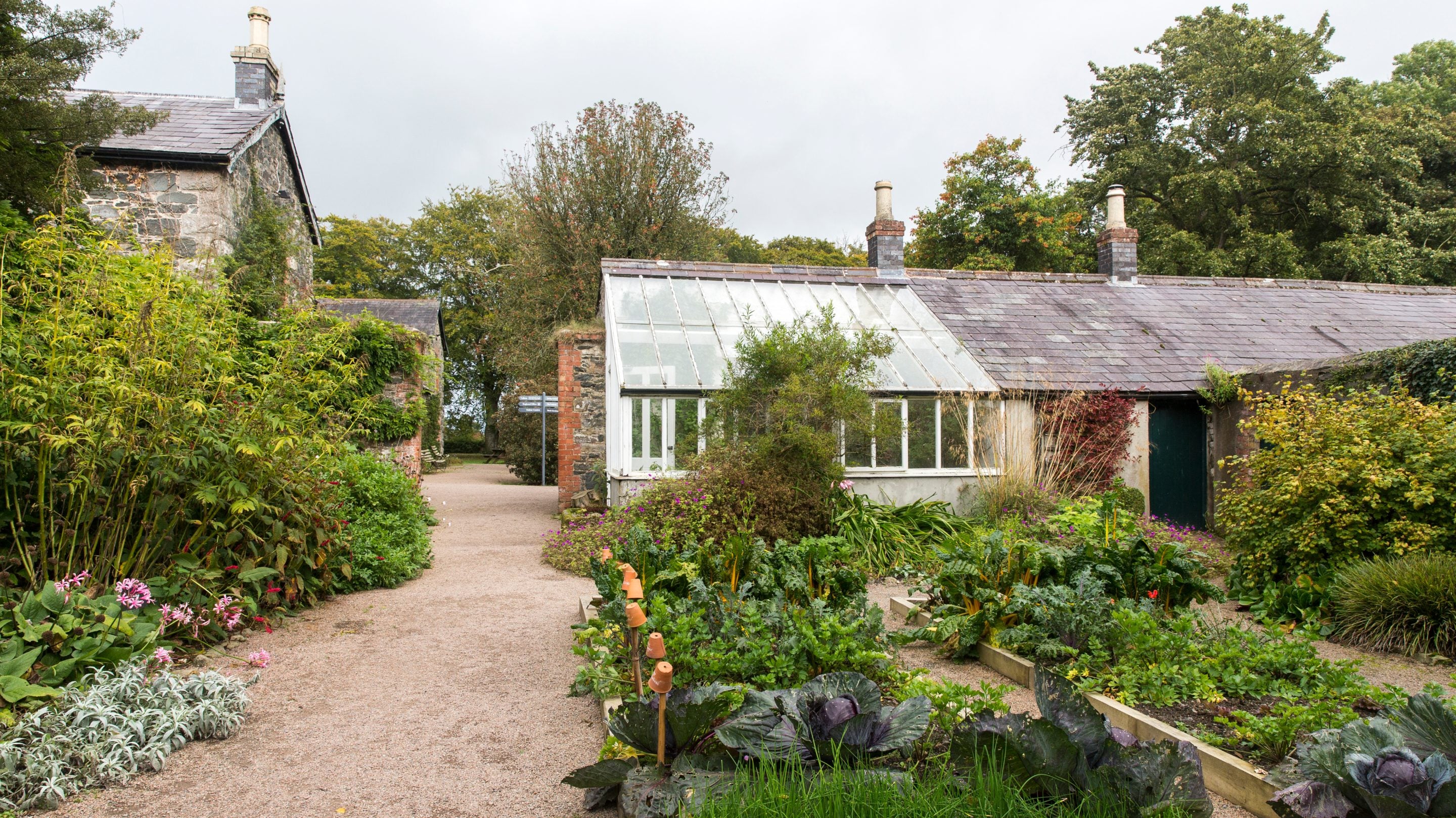 The Kitchen garden in October at Rowallane Garden, County Down