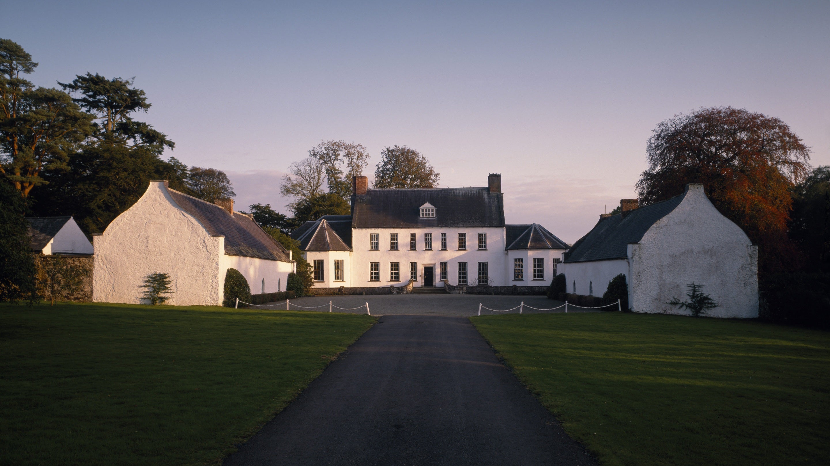 The entrance to the house at Springhill, County Londonderry