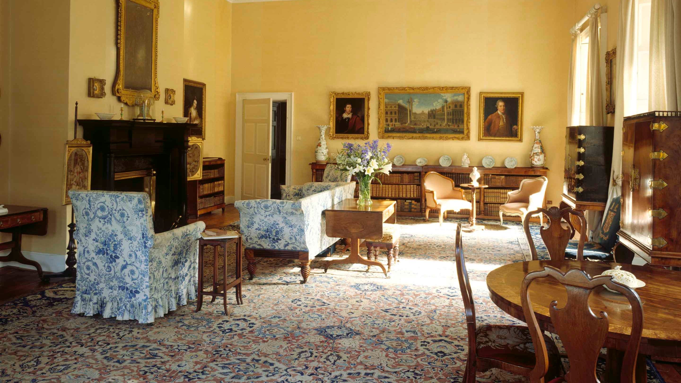 The Drawing Room of 17th-century 'Planter' house, Springhill, County Londonderry, Northern Ireland