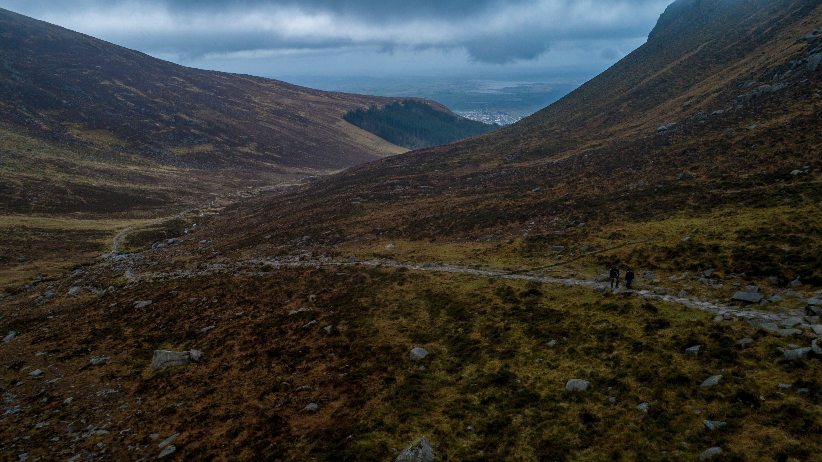 Rangers walking to work in the Mournes, County Down, Northern Ireland